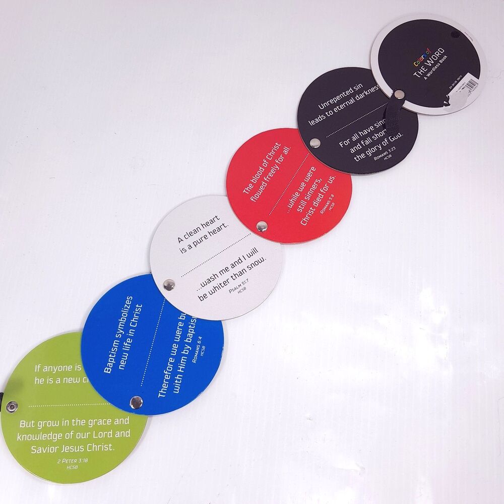 Colors of the Word A Wordless Book Round Children's Learning kids board circles